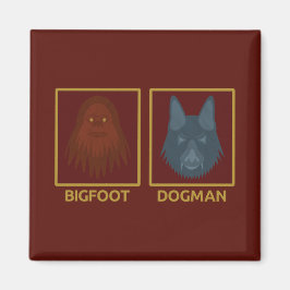 Bigfoot & Dogman Magnet Magneet