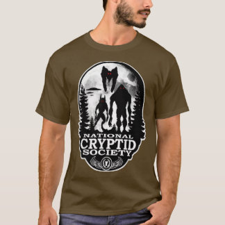 Bigfoot Dogman Mothman UFO National Cryptid Sociét T-shirt