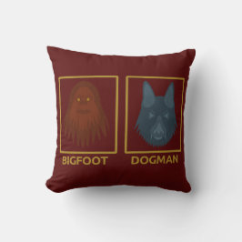 Bigfoot & Dogman Pillow Kussen