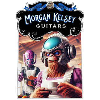 Bigfoot drink thee luisteren naar gitaar t-shirt