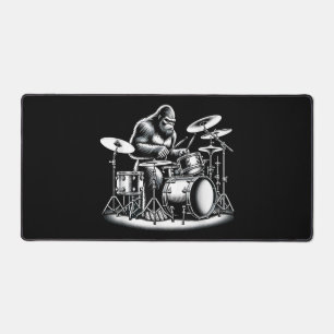 Bigfoot Drummer Sasquatch Jouer Drums Musicien B
