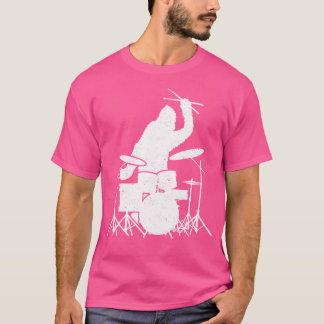 Bigfoot Drumstick Sasquatch Drummer Drums T-shirt