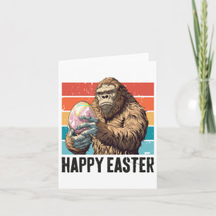 Bigfoot Easter Egg Happy Easter Day Bigfoot Lover Kaart