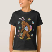 Bigfoot Egg Hunting Easter Bunny Ears Spring Manne T-shirt (Voorkant)