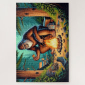 Bigfoot en de mores van het kampvuur, Bigfoot kamp Legpuzzel (Verticaal)