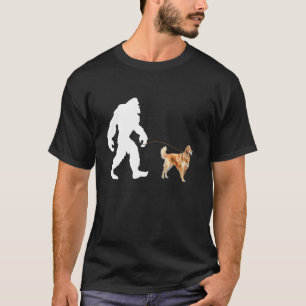 Bigfoot en Golden Retriever - Canine Lover Dog Ow T-shirt