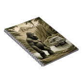 Bigfoot en RV Camper gepersonaliseerd Notitieboek (Rechterzijde)