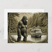 Bigfoot en RV Camper Gezegde Hallo Briefkaart (Voorkant / Achterkant)