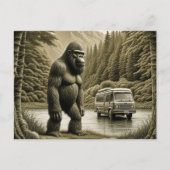 Bigfoot en RV Camper Gezegde Hallo Briefkaart (Voorkant)