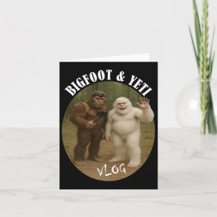 Bigfoot en vriend Vlog Funny Camping Wandelen Self Kaart