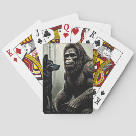 Bigfoot en Wolf Pokerkaarten