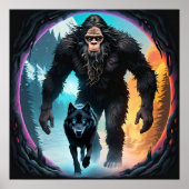 Bigfoot en Wolf Portal Poster (Voorkant)