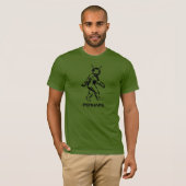 BIGFOOT EST UN ALIEN, le T-SHIRT (foncé sur la (Devant entier)