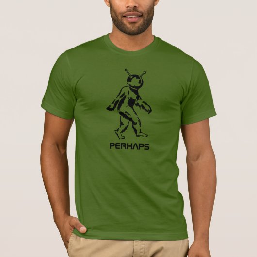 BIGFOOT EST UN ALIEN, le T-SHIRT (foncé sur la (Devant)
