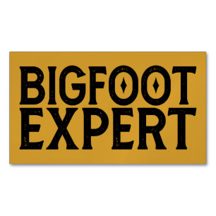 Bigfoot Expert Magnetisch Visitekaartje