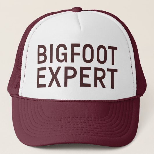 BIGFOOT EXPERT slogan pet (Voorkant)