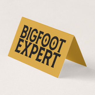Bigfoot Expert Visitekaartjes
