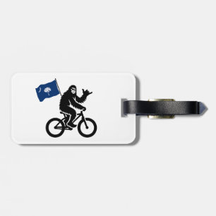 Bigfoot Fiets South Carolina Vlag Bagagelabel
