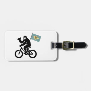 Bigfoot Fietsen Delaware Vlag Bagagelabel