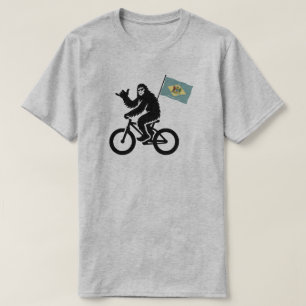 Bigfoot Fietsen Delaware Vlag T-shirt