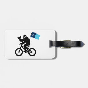 Bigfoot Fietsen Minnesota Vlag Bagagelabel