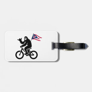 Bigfoot Fietsen Ohio Vlag Bagagelabel