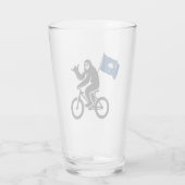 Bigfoot Fietsen South Carolina Vlag Glas (Achterkant)