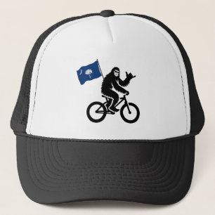 Bigfoot Fietsen South Carolina Vlag Trucker Pet