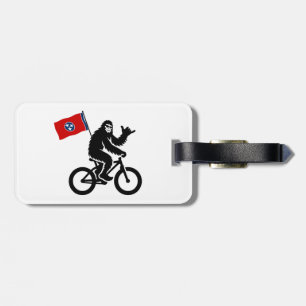 Bigfoot Fietsen Tennessee Vlag Bagagelabel