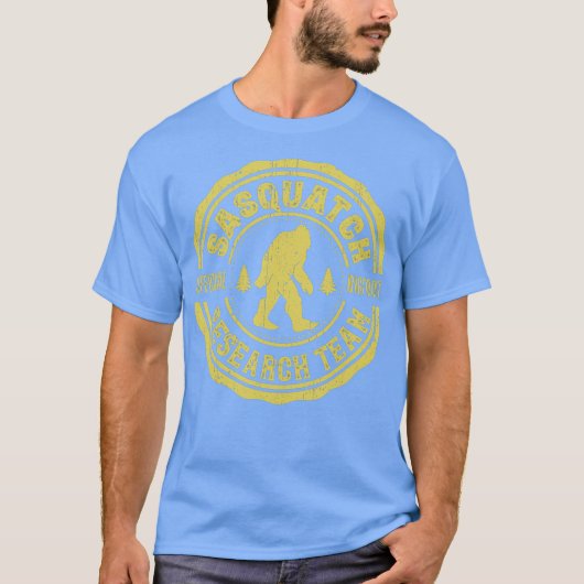 Bigfoot Finding Sasquatch Research Team Mannen T-shirt (Voorkant)