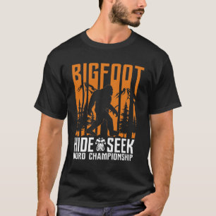 BIGFOOT Funny hide in zoektocht T-shirt