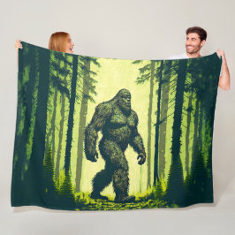 Bigfoot gaat voor een boswandeling Sasquatch Fleece Deken