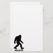 Bigfoot GELEVE Sasquatch Briefpapier (Voorkant / Achterkant)