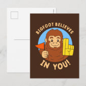 Bigfoot gelooft in jou briefkaart (Voorkant / Achterkant)