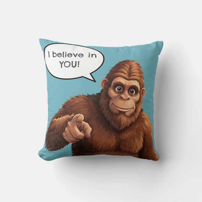 Bigfoot gelooft in jou kussen (Voorkant)