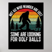 Bigfoot Golf Ball Hunter Poster (Voorkant)