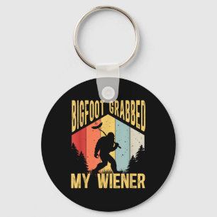 Bigfoot greep mijn Wiener Funny BBQ Sasquatch _1 Sleutelhanger