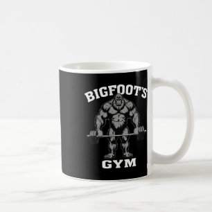 Bigfoot Gym Funny Sasquatch Bodybuilding Gewichtsl Koffiemok
