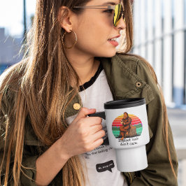 Bigfoot Hair geeft geen Sasquatch Funny 15oz Reisbeker