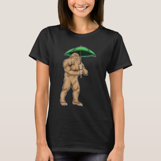 Bigfoot Halloween Paraplu T-shirt (Voorkant)