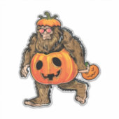 Bigfoot Halloween Pumpkin halloween Sticker (Voorkant)