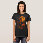Bigfoot Halloween Sasquatch Jack O Lantern T-shirt (Voorkant volledig)