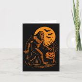 Bigfoot Halloween Sasquatch Kaart (Voorkant)