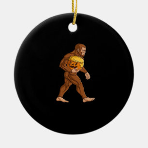 Bigfoot Halloween Trumpkin Pumpkin Classic Keramisch Ornament