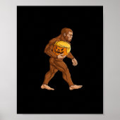 Bigfoot Halloween Trumpkin Pumpkin Classic Poster (Voorkant)