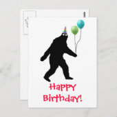 Bigfoot Happy Birthday! Briefkaart (Voorkant / Achterkant)