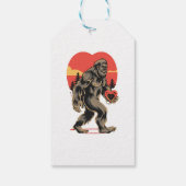 Bigfoot hart Valentijnsdag Cadeaulabel (Achterkant)