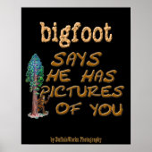 Bigfoot heeft Afbeeldingen Poster (Voorkant)