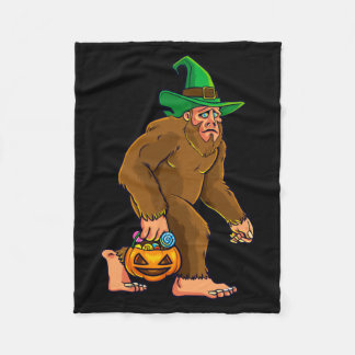 Bigfoot Heksenpompoen Halloween Meisjes Vrouwen Fleece Deken