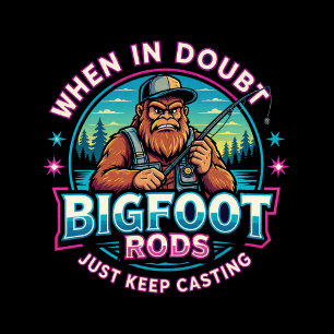 Bigfoot-hengels als je twijfelt sticker